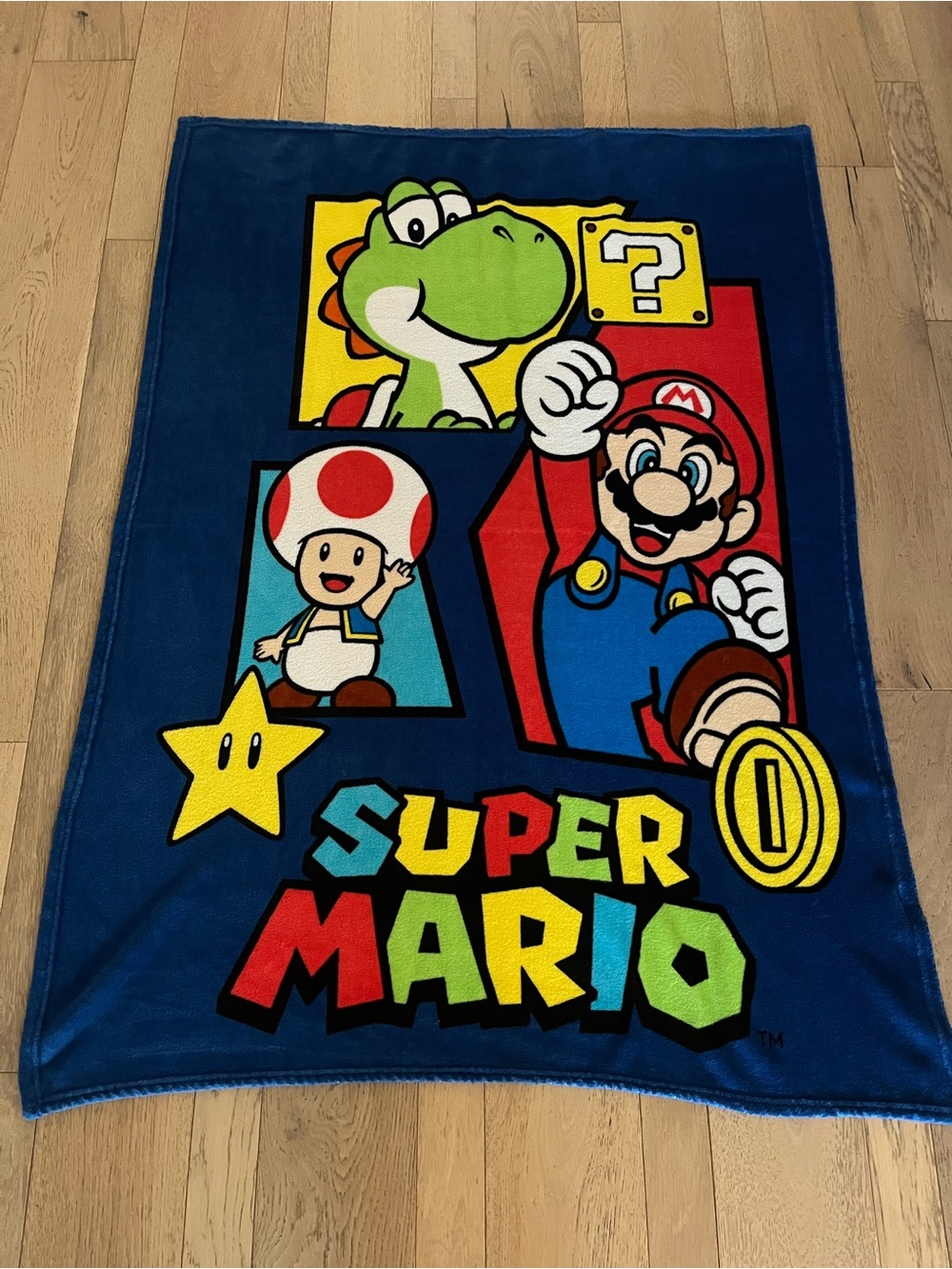 Nintendo super Mario fleece blanket